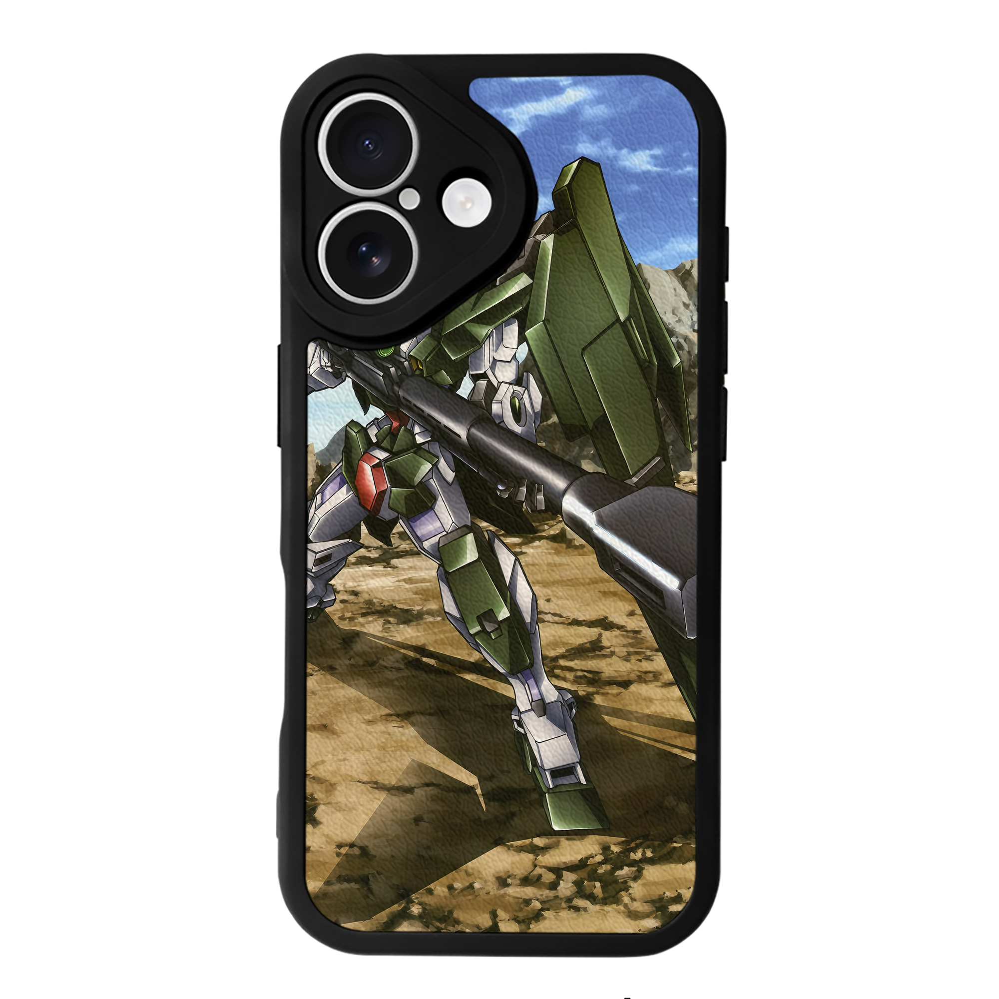 （画像用） 機動戦士ガンダム Mobile Suit Gundam 【iPhone 16シリーズ対応】シリコンスマホケース（レザー調） 材質：シリコン